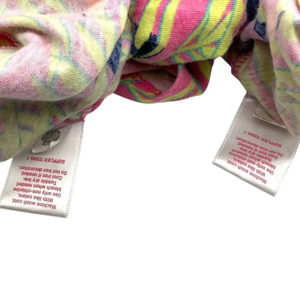 Lot‎ Of 2 Okie Dokie Baby Girl Tropical Print Dresses Size 6M & 9M Multicolor